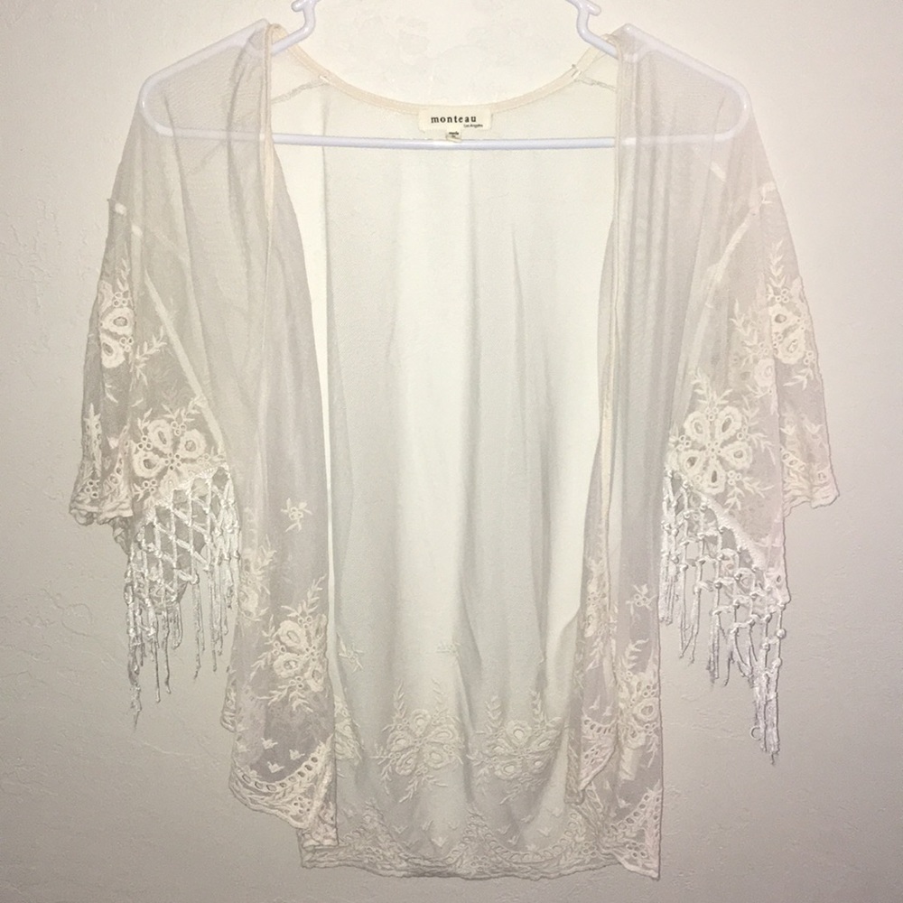 Fringe Lace Kimono